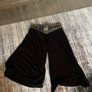 Luly K cropped beaded black pants
